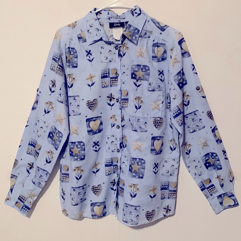 Tapestry Button Down Women’s Shirt